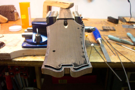 Harrison Guitars Peghead